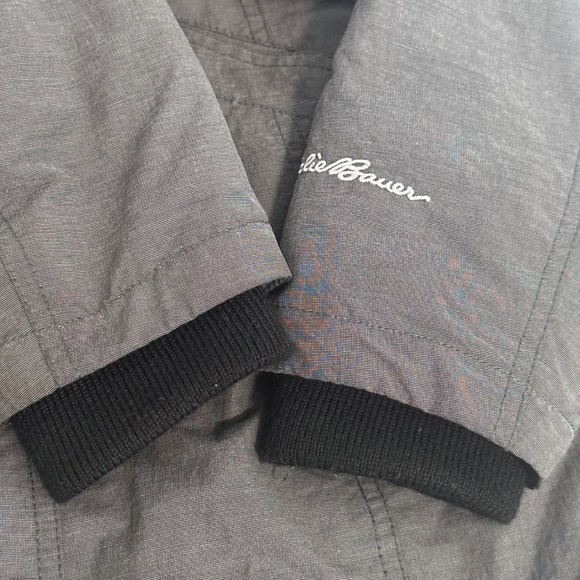 EDDIE BAUER Ladder Creek High-Pile Women's Gray Parka Faux Fur Hood Cinch Waist - Picture 13 of 16